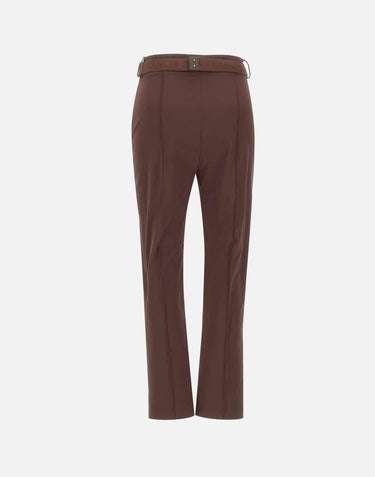 Pantaloni in tessuto tecnico bielastico con cintura PA13261E2 644 ELISABETTA FRANCHI 