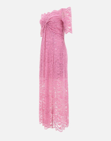 Abito in pizzo con dettaglio nodo 26PJR0106PA0170 P689 RABANNE 