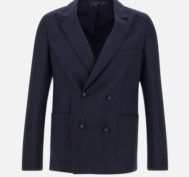 Blazer "Leon"  in lana W24MTLG421 NAVY OFFICINE GENERALE 