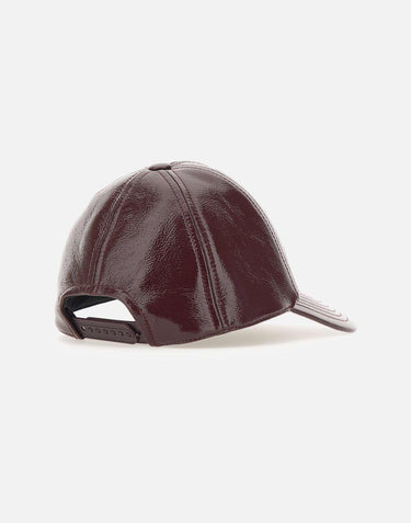 Cappello da baseball "Reedition Vinyl" PERACT002VY0014 BURGUNDY COURREGES 