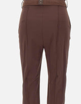 Pantaloni in tessuto tecnico bielastico con cintura PA13261E2 644 ELISABETTA FRANCHI 