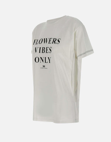 T-shirt in jersey di cotone leggero MA03051E2 270 ELISABETTA FRANCHI 