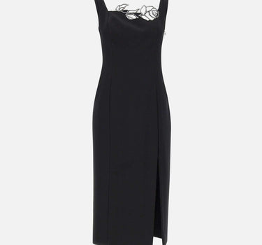 Abito in cady con decoro strass 2A718A N0990 BLUMARINE 