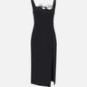 Abito in cady con decoro strass 2A718A N0990 BLUMARINE 