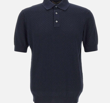 Polo in cotone a punto quadretto PL1MC CR14Q890 FILIPPO DE LAURENTIIS 