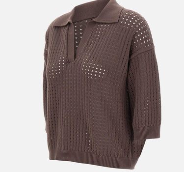 Polo in cotone traforata 360426 251 KANGRA 