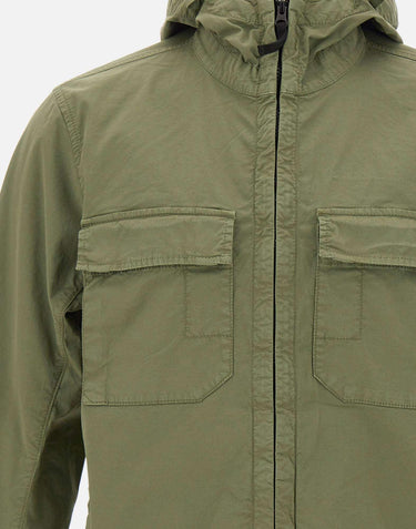 Giacca in twill di cotone stretch 4100077S0A10 V005G STONE ISLAND 