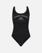 Body in maglia con logo stampato BK81Q61E2 110 ELISABETTA FRANCHI 