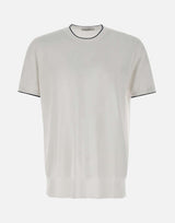 T-shirt in cotone e viscosa 100021 001 KANGRA 