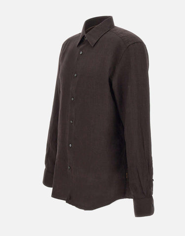 Camicia in lino "L Hays" 50541109 203 BOSS 