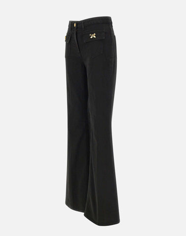 Jeans in cotone con fiocchi gioiello PJ93N51E2 110 ELISABETTA FRANCHI 