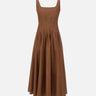 Abito in popeline con gonna ampia 2616221022600 070 MAX MARA STUDIO 