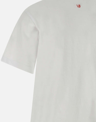 "Fashion Stole My Smile Slogan" 1322JTS004130A WHITE VICTORIA BECKHAM 