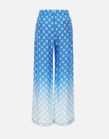 Pantaloni in seta con monogramma a rombi sfumato WSS26TR372 02 CASABLANCA 