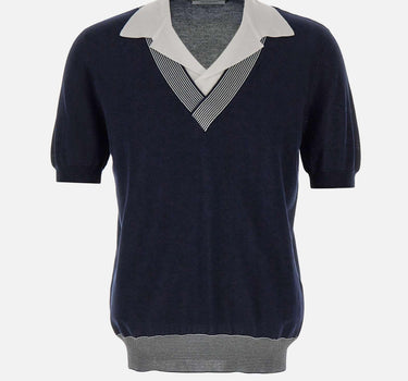 Polo con scollo a V 57145 20652598 GRAN SASSO 