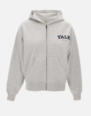 Felpa con zip "Yale" ST088611678GY03 HEATHGRAY SPORTY & RICH 