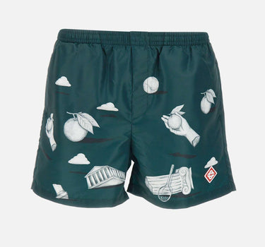 "Mens printed swim  shorts metaphysical" MPS25TR032 02 CASABLANCA 