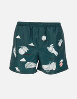 "Mens printed swim  shorts metaphysical" MPS25TR032 02 CASABLANCA 