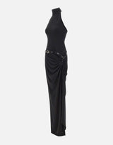 Abito con scollo all'americana sospeso COPR238F5022 BLK COPERNI 
