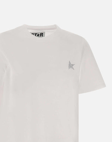 T-shirt "Star" in cotone GWP01220 P00059480185 GOLDEN GOOSE 