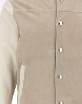 Giacca bomber in pelle scamosciata M75GBTM23 PEL0M0250700 ELEVENTY 