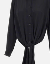 Camicia asimmetrica annodata S52DT0049 S43455900 MM6 MAISON MARGIELA 