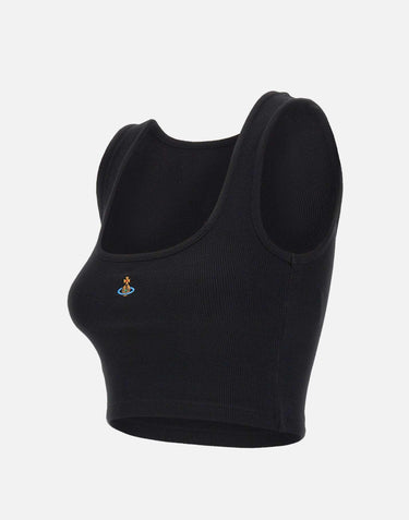 "Cropped rib vest" 1G010011 J009CN401 VIVIENNE WESTWOOD 