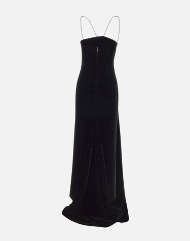"Velvet Maxi Train Dress" 115004 100 ROTATE BIRGER CHRISTENSEN 