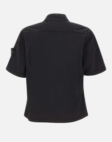 Camicia in twill di cotone biologico stretch 1100025S0A10 V0029 STONE ISLAND 