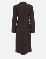 Cappotto lungo in pelle scamosciata 116503 1111 ROTATE BIRGER CHRISTENSEN 