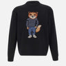 "Dressed Fox Intarsia Wool Jumper" PM00806KH0002 P199 MAISON KITSUNE' 