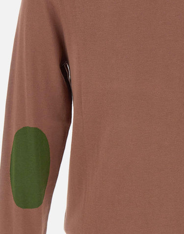 "Sweater elbow contrast color" K35110 08 SUN68 