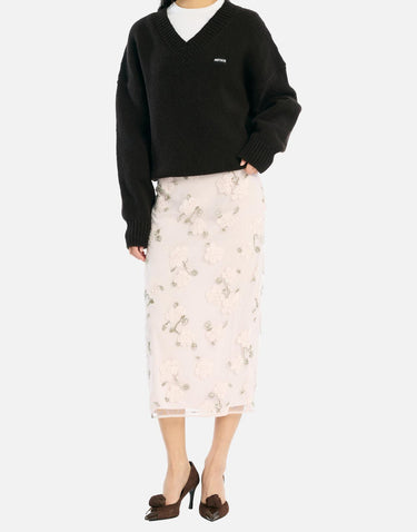 Gonna longuette con paillettes 115362 3077 ROTATE BIRGER CHRISTENSEN 