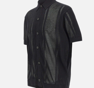 Camicia in maglia di misto seta A033F200 9000 PAOLO PECORA 