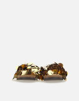 Sandali in pelle e dischi oro 24SHH0094EMB015 M773 RABANNE 