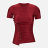 "Short sleeve draped top in jersey" 25PJTO788VI0267 P644 RABANNE 