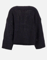 Maglione lana e alpaca W08150280 33BLACK MAURIZIO MYKONOS 