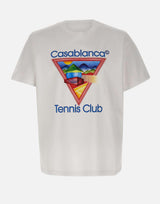 "Tennis club printed t-shirt" MPF25JTS001 01 CASABLANCA 