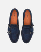 Mocassini  "Pura" in pelle scamosciata MGAR19006OOTSEAA U60 SANTONI 