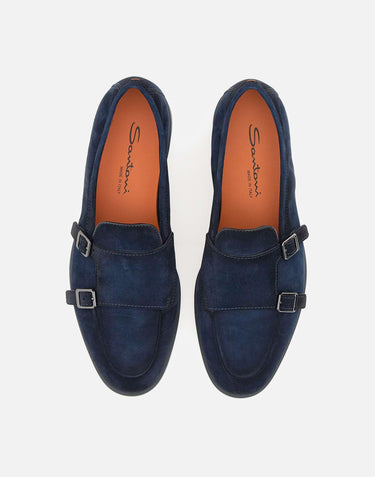 Mocassini  "Pura" in pelle scamosciata MGAR19006OOTSEAA U60 SANTONI 