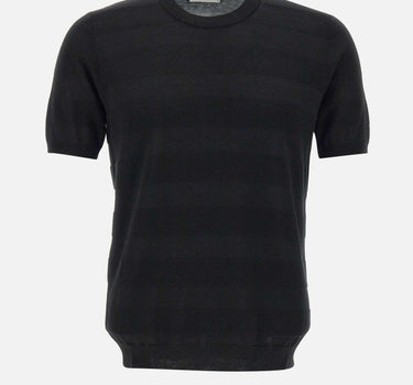 T-shirt in maglia di cotone filato extrafine 10222106 013 KANGRA 
