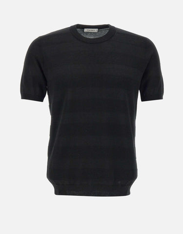 T-shirt in maglia di cotone filato extrafine 10222106 013 KANGRA 
