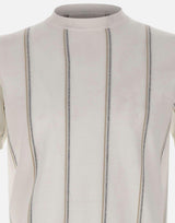 Maglia in cotone gessata M76MAGM68 MAG0M042011303 ELEVENTY 
