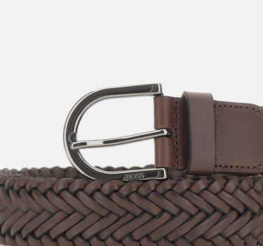 Cintura in pelle intrecciata 50563980 202 BOSS 