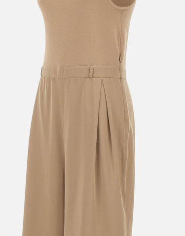 Jumpsuit in satin e maglia 192146 289 KANGRA 