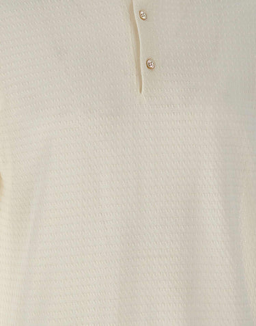 Polo in cotone con lavorazione a treccine PL1MC CR14T020 FILIPPO DE LAURENTIIS 