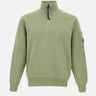 "Brushed and Emerized Diagonal Fleece Half Zip Sweatshirt" 19CMSS142A 006372R612 C.P. COMPANY 