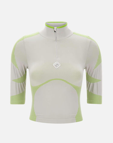 Top senza cuciture con mezza zip WSP26ACT056 01 CASABLANCA 