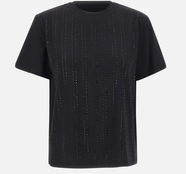 T-shirt con strass CF5072JS088 22222 LIU-JO 