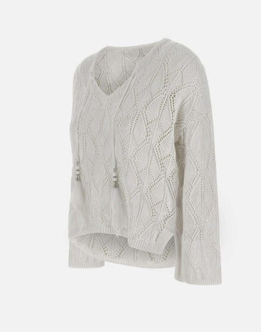 Maglia in lino e cotone 170060 001 KANGRA 